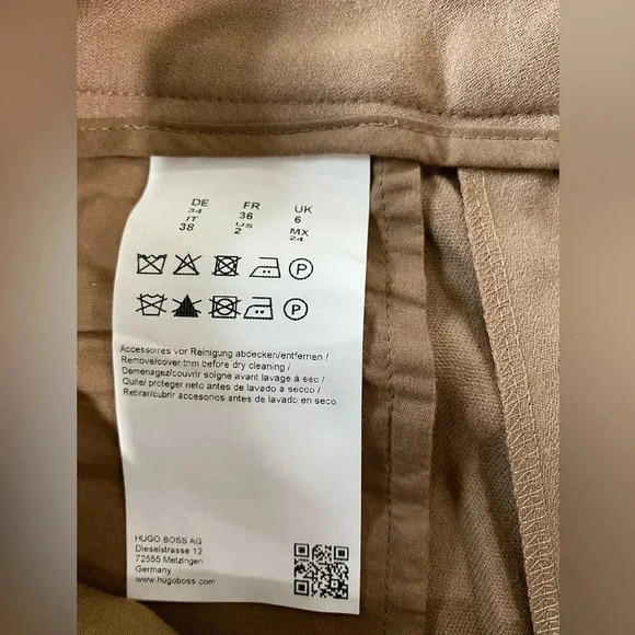 HUGO BOSS Tapina Pants Virgin Wool Sz 2 UK 6 - Picture 6 of 9